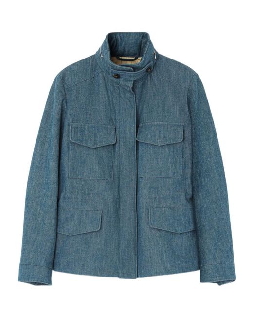 Loro Piana Blue Long-Sleeved Jacket