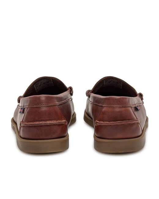 Sebago Brown Dolphin Penny Loafers for men