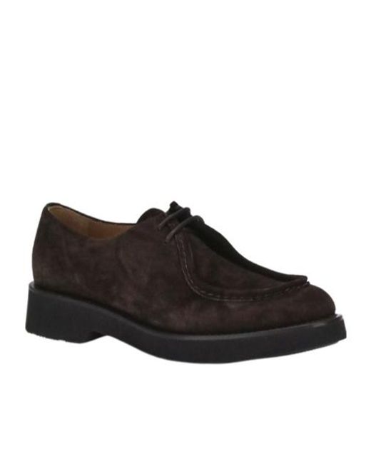 Church's Black Piped Trim Nelly Lace-Up Shoes