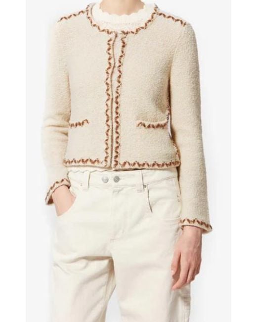 Isabel Marant Natural Isabel Marant Étoile Rochelle Round-Neck Cardigan