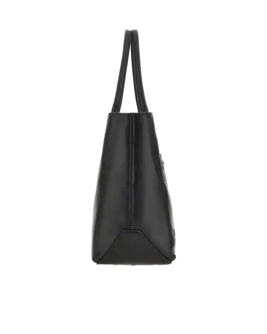 Hogan Black Address Medium Shopping Bag