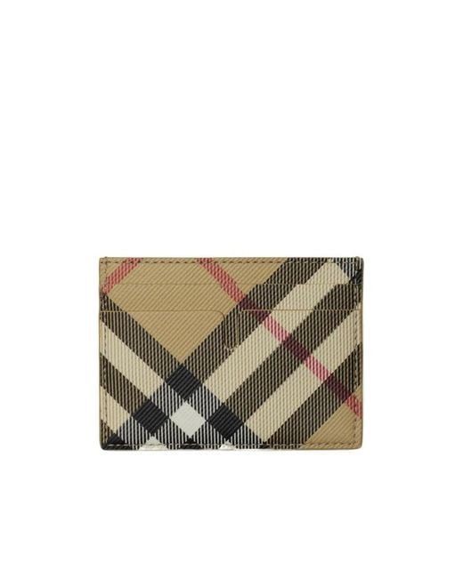 Burberry Natural Nova Check Card Holder for men
