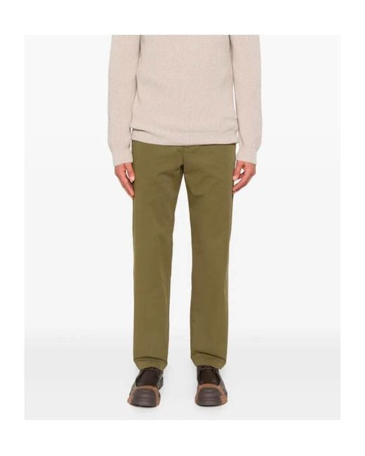 A.P.C. Green Cotton Trousers for men