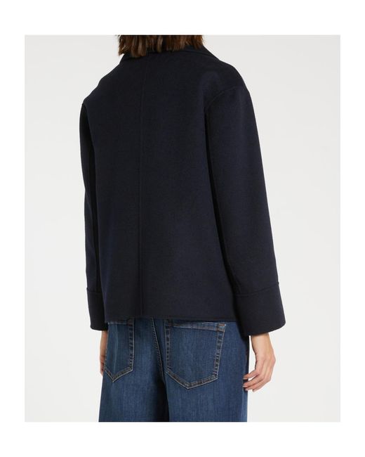 iBlues Black Double-Breasted Coat