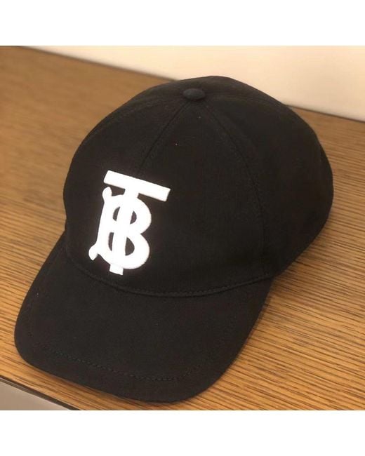 Burberry Black Monogram Motif Baseball Cap