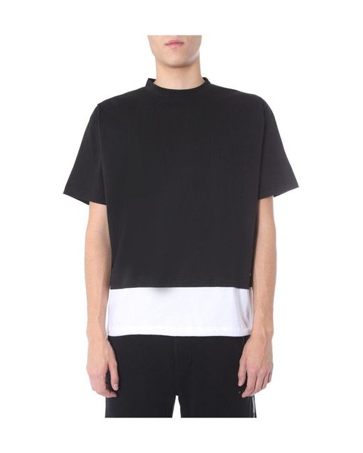 Marni Black Colour Block T-Shirt for men
