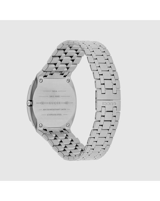 Gucci Gray 25H Watch, 34Mm