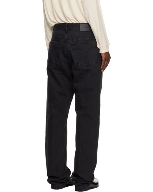 Studio Nicholson Black Belt Loop Jeans