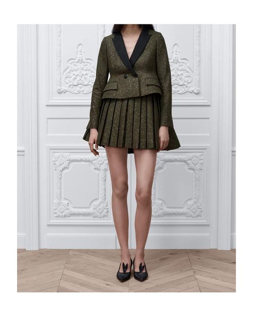 Dior Green Cropped Fitted Jacket