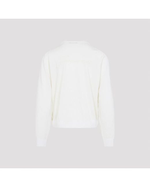 Jacquemus White Brode Pullover for men