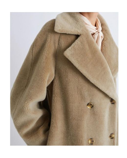 Marella Natural Double-Breasted Coat