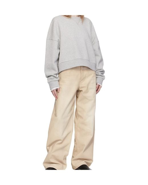 Entire studios Natural Box Crew Sweatshirt
