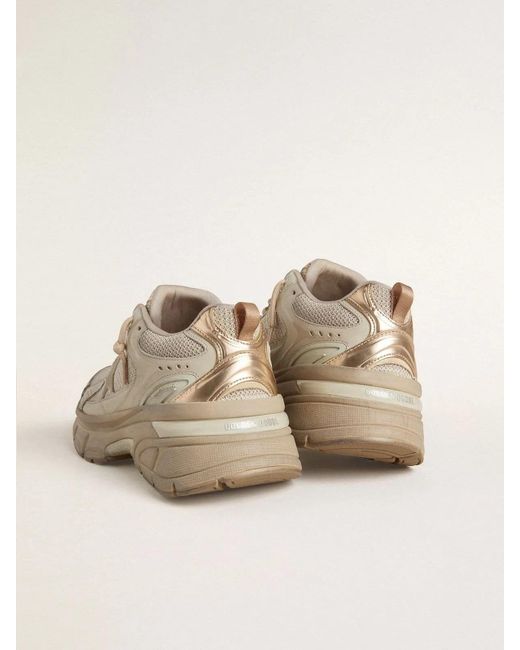 Golden Goose Deluxe Brand Natural Lightstar Lace-Up Sneakers