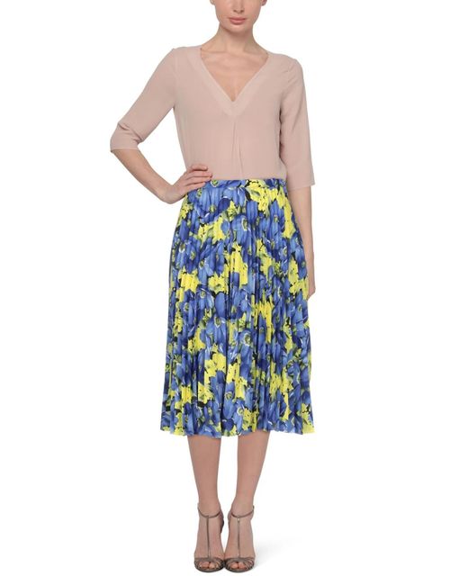 Balenciaga Blue Floralprint Dress