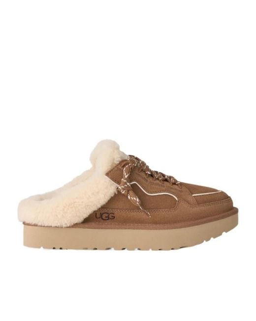 Ugg Brown Lowmel Mule Slip-On Sneakers