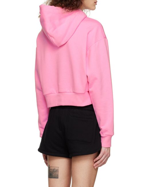 Versace Pink Goddess Printed Drawstring Hoodie