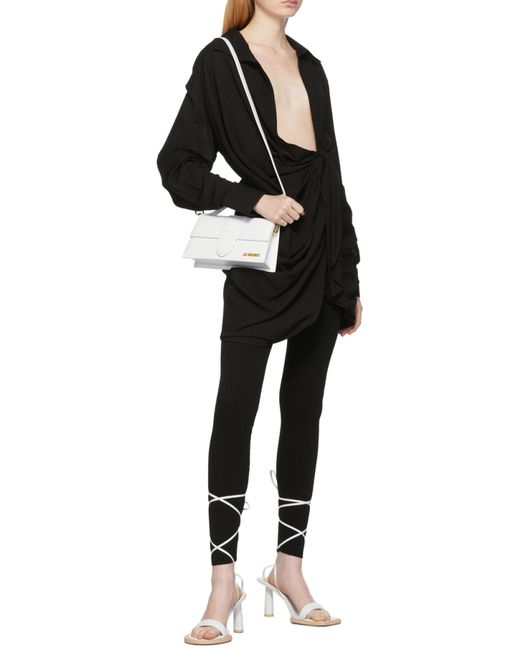 Jacquemus White Le Grand Bambino Logo Plaque Shoulder Bag
