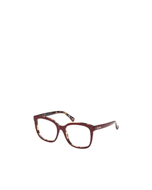 Max Mara White Square Frame Glasses
