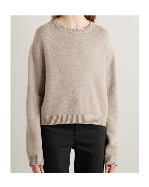 Khaite Natural Milo Cashmere Sweater