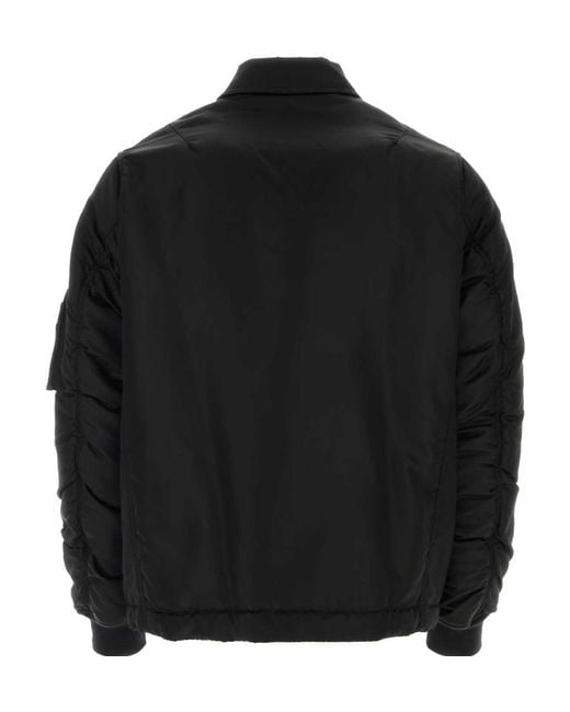 McQueen Black Button Up Collared Jacket for men