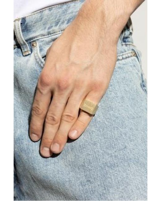 Vetements Natural Logo Ring for men