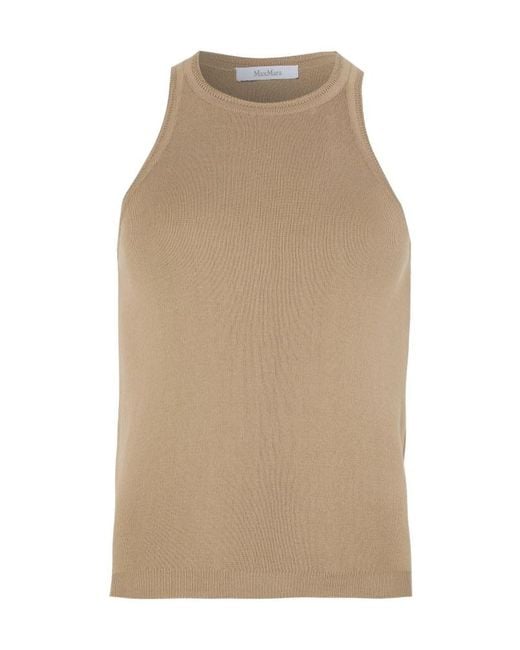 Max Mara Natural Knitted Vest