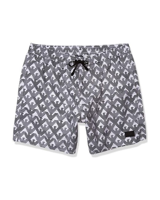 EA7 Blue Logo Details Swimming Trunks for men