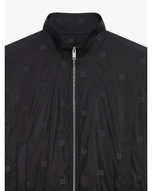 Givenchy Black 4G Zipped Tracksuit Jacket for men