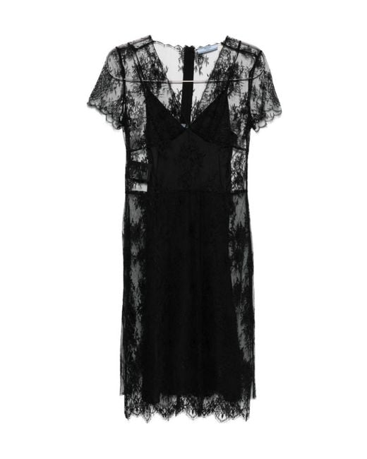 Prada Black Lace Dress