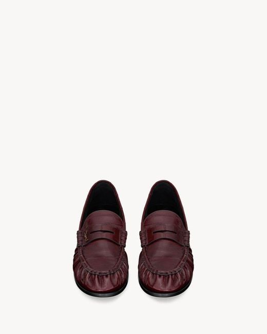 Saint Laurent Brown Le Loafer Supple for men