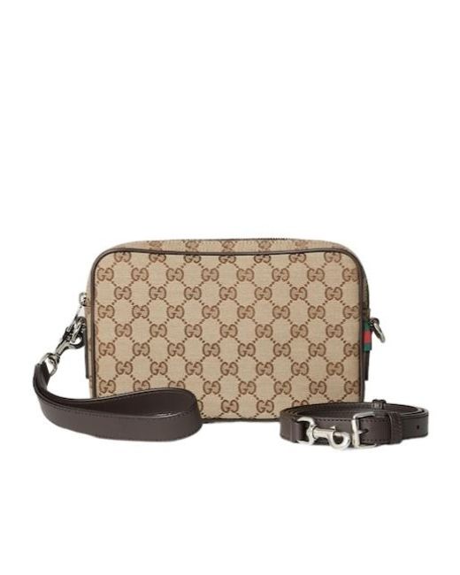 Gucci Natural Gg Canvas Small Crossbody Bag for men