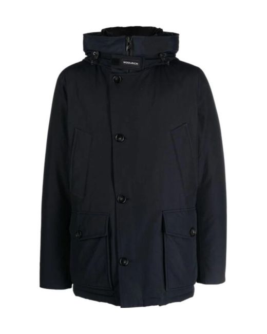 Woolrich Blue Long-Sleeved Casual Jacket for men