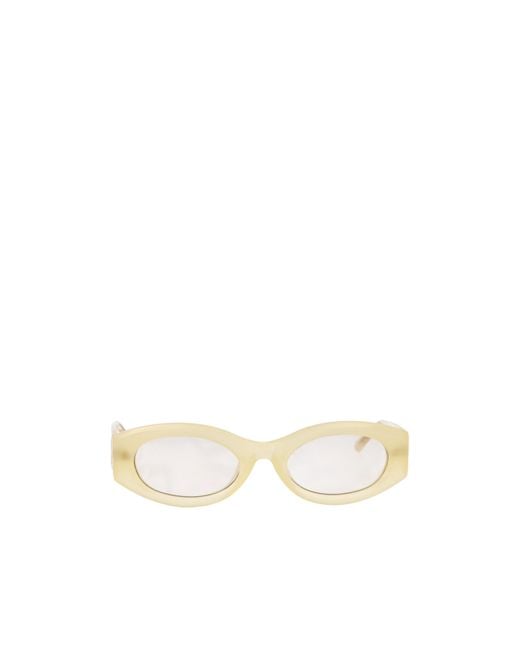 The Attico White Full Frame Sunglasses