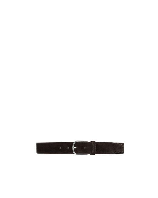 Totême White Suede Buckle Belt for men