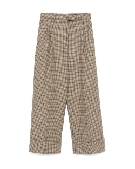 Thom Browne Gray Ginclub Check Cheviot Tweed Trousers