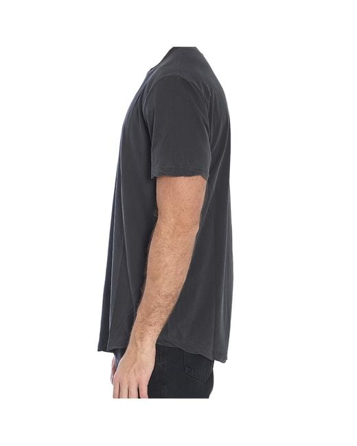 James Perse Black Classic Crew T-Shirt for men