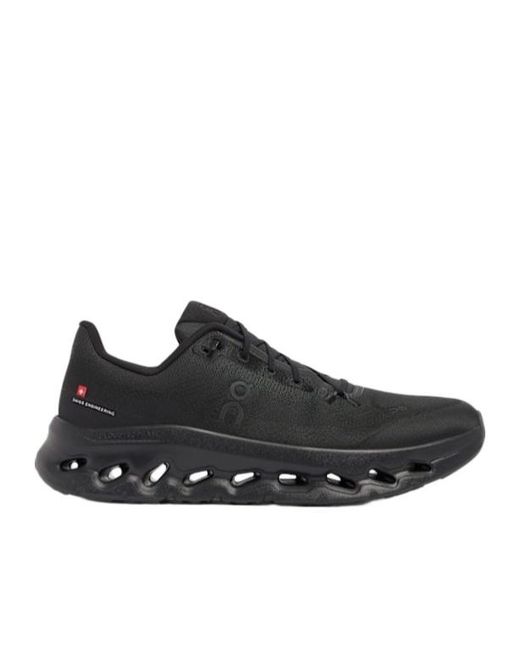 On Shoes Black Laceup Thicksoled Sneakers for men