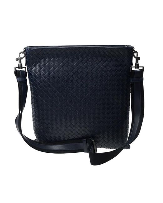 Bottega Veneta Blue Zippered Shoulder Bag for men