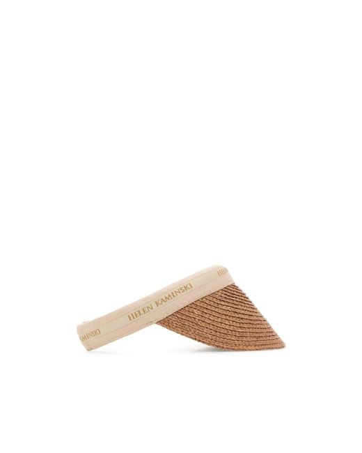 Helen Kaminski Brown Bianca Raffia Visor