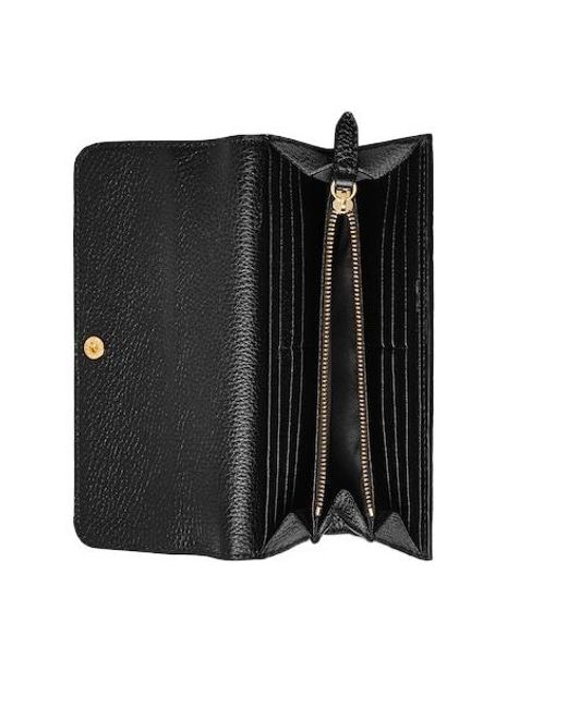 Gucci Black Softbit Continental Wallet