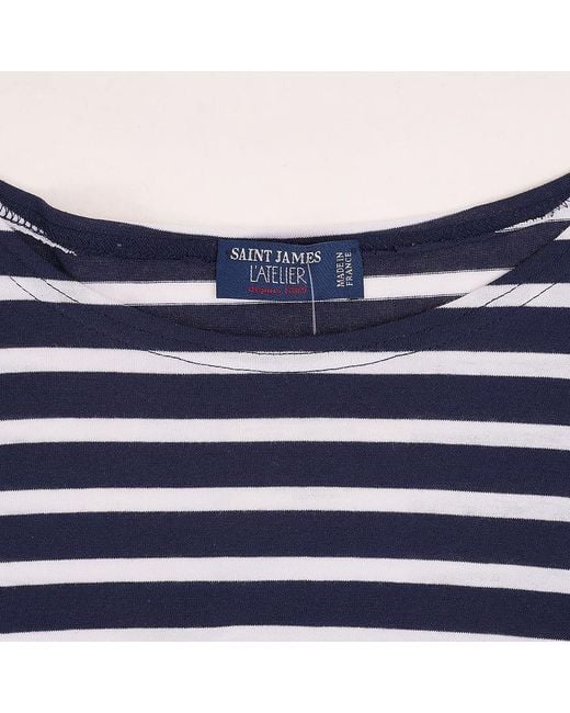 Saint James Blue Short-Sleeve T-Shirt for men