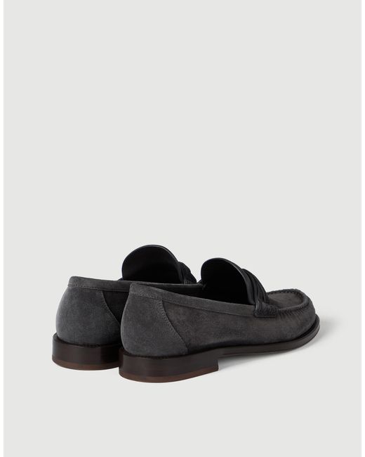 Brunello Cucinelli Black Loafers for men