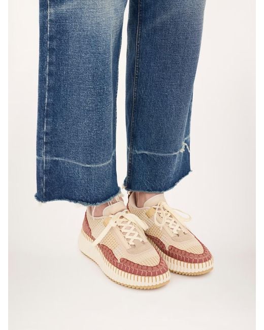 Chloé Pink Chloé Nama Sneakers