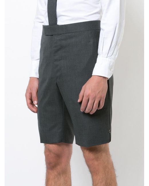 Thom Browne Gray Classic Backstrap Shorts for men