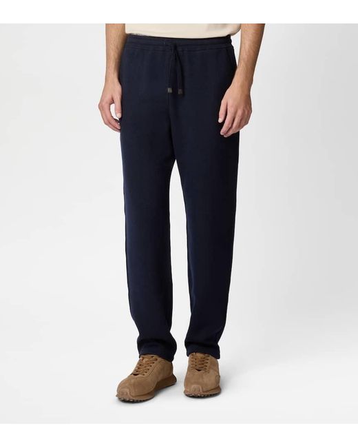 Tod's Blue Cashmere-Blend Jersey Jogging Pants for men
