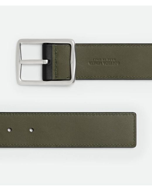 Bottega Veneta Black Reverso Belt for men