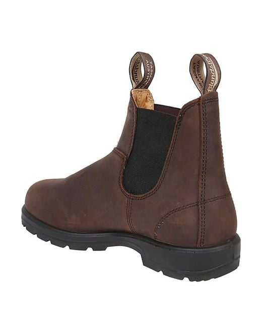 Blundstone Brown Stitching Details Short Boots for men