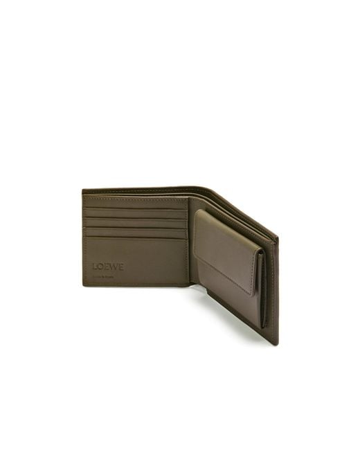 Loewe Green Bifold Coin Wallet for men