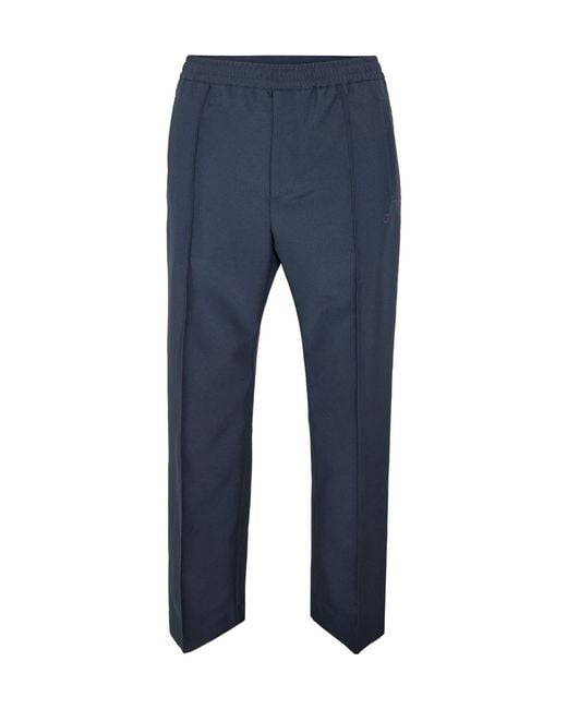 Gucci Blue Drawstring Casual Trousers for men