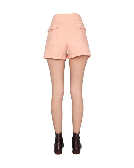 Aspesi Pink Front Pocket Shorts